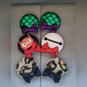 Colorful Sequin Custom Ears Clips